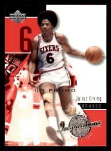 2002-03 Upper Deck Inspirations UD Promos #64 Julius Erving 76ers Promo - Bild 1 von 2