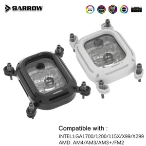 Bloque de refrigeración por agua de CPU Barrow para AMD INTEL LGA1700/115x/AM4/AM3 serie Kepler - Imagen 1 de 19