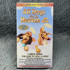 All Dogs Go To Heaven 2 VHS Tape 1996 MGM/UA Sings Video Sing Along Songs - Picture 1 of 6