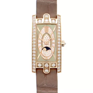 HARRY WINSTON Avenue C Mini Moon Phase AVCQMP16RR004 Diamond K18PG Women Quartz - Picture 1 of 5