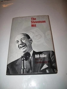 Adler, Bill THE STEVENSON WIT 1st Edition Hard Cover with Dust Jacket - Bild 1 von 2