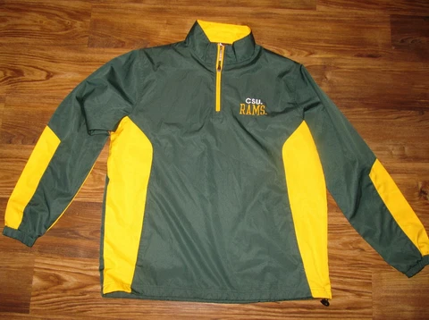 Colorado State Rams Mens Windbreaker Jacket, KA Knights, Green, Size M, EUC Cover