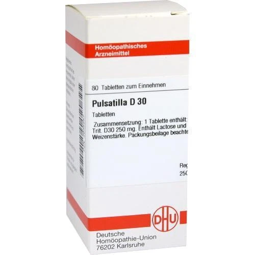 DHU-ARZNEIMITTEL GMBH & CO. KG PULSATILLA D 30 Tabletten 80 St PZN 2635257