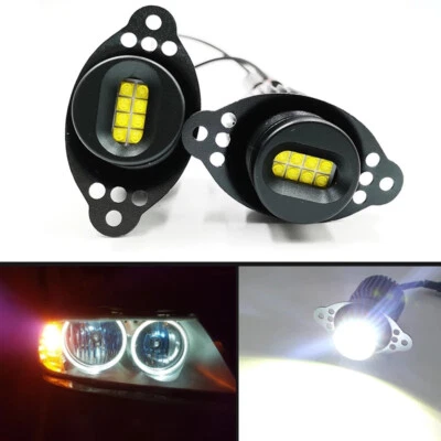 80W LED Angel Eyes Halo Marker Ring Light Canbus For BMW E90 E91 318i LCI 09-11 - Image 1 of 4