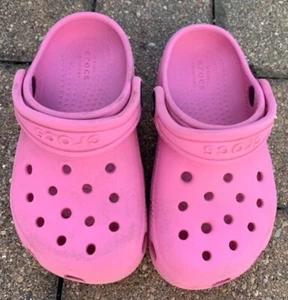Toddler Crocs Pre-Owned, Pink, Unisex, Size C8, Authentic Crocs, C 8, Kids Crocs - Picture 1 of 7