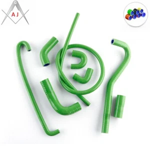 For Kawasaki EX300A Ninja 300 2013-2017 Silicone Radiator Coolant Hose Green - Picture 1 of 4