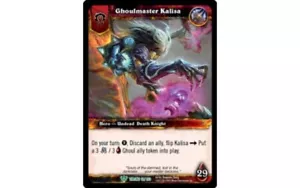 Ghoulmaster Kalisa WOW Tomb of the Forgotton Uncommon Foil LP x1 - TCG Card - Picture 1 of 1