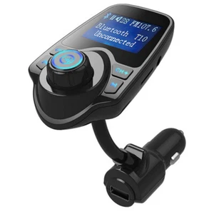 Car Blue Display Bluetooth FM Transmitter Modulator Mp3 Player Handsfree Charger - Picture 1 of 8