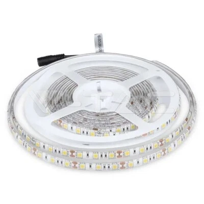 STRISCIA LED PER ESTERNO DA 5MT V-TAC 12V 11W/MT 60LEDs/MT   900Lm/M IP65 - Immagine 1 di 4