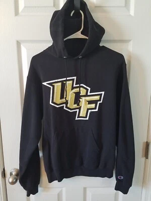 UCF Knights Adult Size Small Black Hoodie w/Stressed UCF Logo - Image 1 of 4