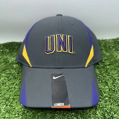 Northern Iowa University Nike Legacy91 UNI Panthers NCAA Hat Cap OSFM Grey NEW - Image 1 of 4