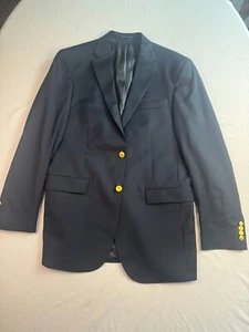 Austin Reed Signature Sports Coat Mens Size 40L 2 Button Navy Single Breasted - Picture 1 of 15