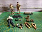 1:18 3.5' Ww2 German & Us Figures + Accessories Lot The Ultimate Soldier Loose