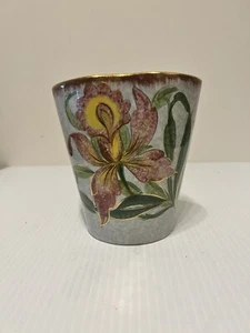 Vintage handbemalte italienische Keramik Blumentopf (301/608) - Bild 1 von 5