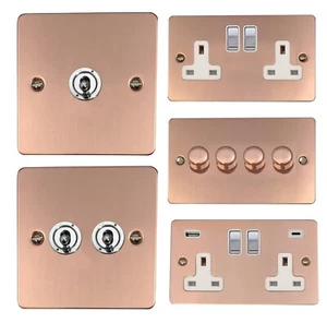 Enchufes FBC2 de cobre brillante, interruptores de luz, atenuadores, cocina, palanca, fusible - Imagen 1 de 46