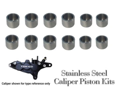 Juego de pistones de pinza de acero inoxidable Kawasaki ZRX1100, ZRX 1100. Foto 1 de 2