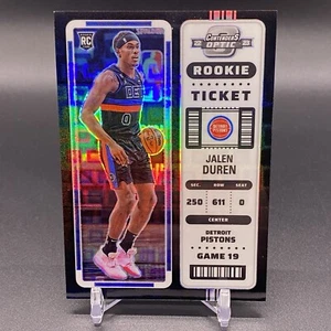 Case Hit🚨2022-23 Contenders Optic Jalen Duren RC Rookie Ticket Black Pandora 21 - Picture 1 of 2