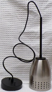 Metal Rod & Cord Pendant Kit W/Brushed Nickel Shade - Picture 1 of 2