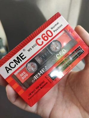 ACME MS 800 C 60 casete de audio vintage cinta en blanco sellada Foto 1 de 4