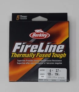 Berkley Fireline Fusionado Térmicamente Resistente 125 yardas Cristal 6 libras Peso Línea - Imagen 1 de 3