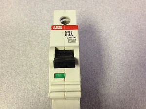 ABB S281-K8 1 Pole 8A 277/480Y VAC Trip Curve K DRM Circuit Breaker *NEW!* - Picture 1 of 2