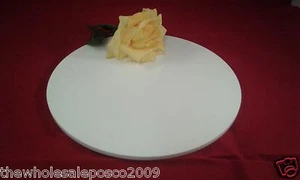 Tarta Nupcial Tabla Expositor Plástico Redondo Claro Blanco Espejo Negro Acrylic - Imagen 1 de 5