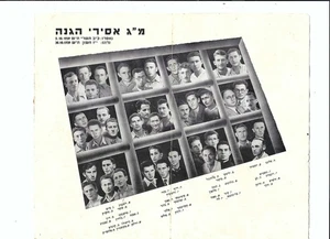 JUDAICA POSTER PRIZONERS HAGANAH HAGANA 1939 מייג איסירי הגנה - Picture 1 of 2