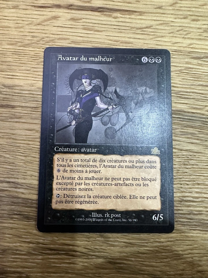Magic Mtg Avatar Du Malheur - Avatar of Woe - Prophetie - Prophecy - Photo 1/2
