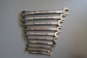 10 piece Craftsman Combination Wrench Set VA Series SAE 12 Point USA See picture - Foto 1 di 16