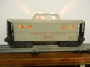 Lionel #6417-51 Rare Lionel Gray L.V. Porthole Caboose, Excellent! - Picture 1 of 16