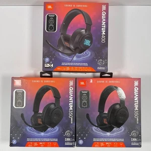 3x JBL Quantum 400/350 - USB Over-ear Gaming Headset with Game-Chat Balance Dial - Afbeelding 1 van 3