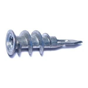 #8 x 1-1/4" Zinc Plated Steel E-Z Ancor Wall Anchors (100 pcs) - Picture 1 of 1