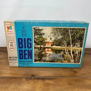 Puzzle Big Ben 1968 vintage Milton-Bradley #20 Harrisville, nuovo sigillato - Foto 1 di 9
