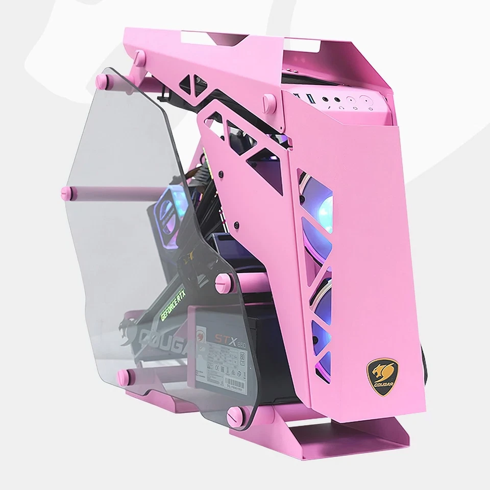 COUGAR CONQUER MINI ITX Chassis PC Case Pink - Image 1 of 3