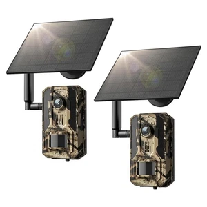 Trail Camera 2Packs, 4G LTE Cellular Trail Cameras Built-in SIM Cards with 2K... - Bild 1 von 8