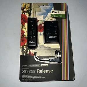 Vivitar 2 in1 Wireless / Wired Shutter Release Series 1 - Fits Nikon D300-D700 - Picture 1 of 6