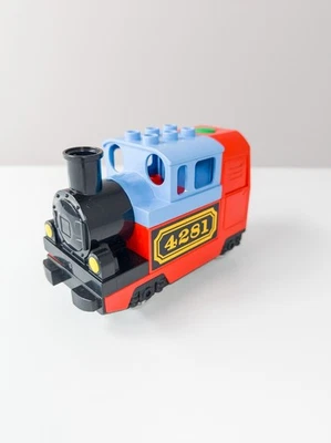 LEGO DUPLO Push & Go Dampflok 4281 rot blau Eisenbahn Lokomotive Train Zug - Bild 1 von 2