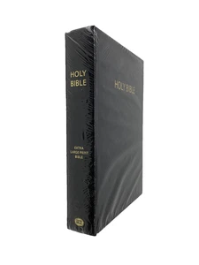 KJV Bible TBS Trinitarian Extra Large Print Text Black Hardcover 10XLP/ABK NEW - Imagen 1 de 8