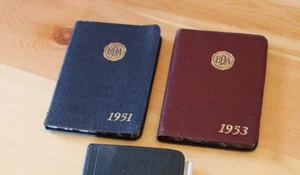 ZWEI unbenutzte Bradford Dyers Association Tagebücher 1951 und 1953 - Bild 1 von 10