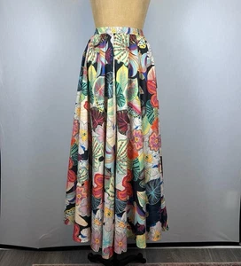 Maxi Falda Christian Siriano NY L Estampado Floral Tropical Línea A Cintura Elástica - Imagen 1 de 8