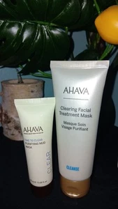 NEW Ahava Clearing Facial Treatment Mask 2.5 Fl Oz & Purifying Mud Mask  - Picture 1 of 2