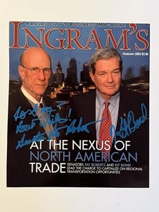 KS SENATOR PAT ROBERTS + MO SENATOR KIT BOND SIGNED HANDSIGNIERTES FOTO US SENAT - Bild 1 von 1