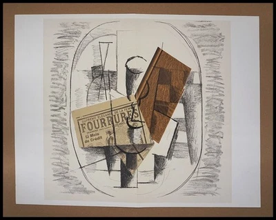 Georges BRAQUE : papiers collés, lithographie 1963 - Photo 1/4