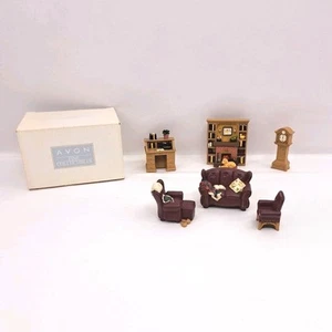 Avon Victorian Memories Miniature Furniture Collectibles Living Room Vintage Set - Picture 1 of 19