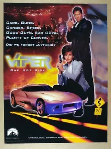 1998 Viper TV Show Promo vintage print Ad - Picture 1 of 1