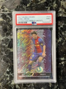 2007 Mundi Cromo Las Fichas Marbled Horizontal Lionel Messi #542 PSA 9 - Picture 1 of 2