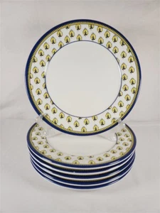 Juego de 6 platos de cena Williams-Sonoma amarillo y azul floral melamina 11" - Imagen 1 de 6