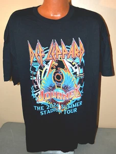 T-shirt - black Def Leppard / Journey tour shirt - 2024 Summer Stadium Tour- XXL - Picture 1 of 2