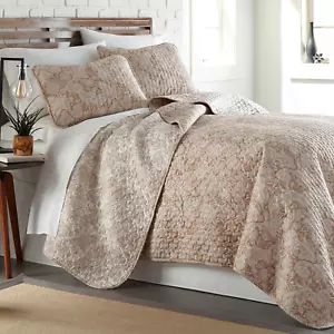 Paisley Quilt Set King/California Size, Lightweight Bedspread, 3-Piece Set Bohem - Picture 1 of 9