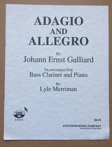 Adagio and Allegro Transcribed for Bass Clarinet and Piano by Lyle Merriman - Picture 1 of 2